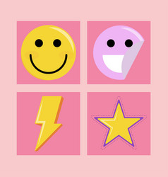 90s Emoji And Star