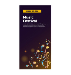 Music School Vertical Banner