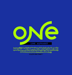 One Line Style Font