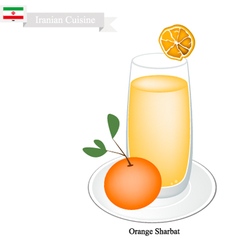 Orange Sharbat Or Iranian Drink From