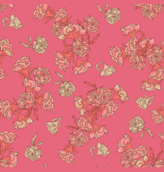 Seamless Floral Texture Chinoiserie Pattern