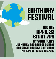 Earth Day Festival Flyer Poster Design