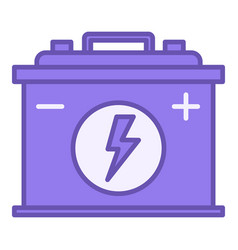 Colored Battery Icon Car Charging