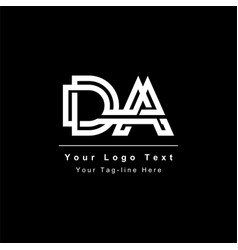 Da Or Ad Logo Initial Design Icon Symbol