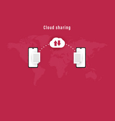 Data Transfer Worldwide Connecting Info Graphic