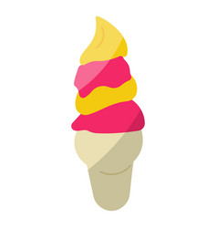 Ice Cream Color Cold Sweet Food Icon