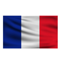 Realistic National Flag France Current State