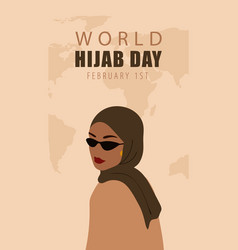 World Hijab Day Stories Template Abstract Muslim