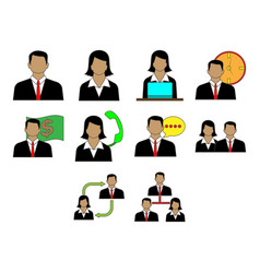 Business People Icon Set