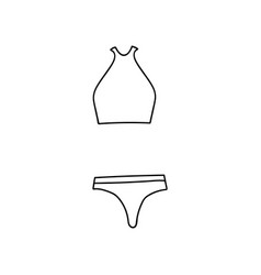 Cute Clipart Summer Swimsuit For Women And