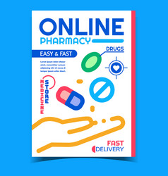 Online Pharmacy Creative Advertising Poster