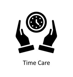 Time Care Solid Icon Design