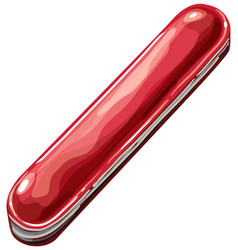 Graphic Of A Closed Red Pocket Knife