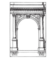 Roman Arch Arch Of Titus Vintage Engraving