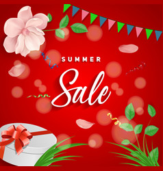 Summer Sale Lettering With Gift