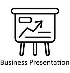 Business Presentation Outline Icon Design