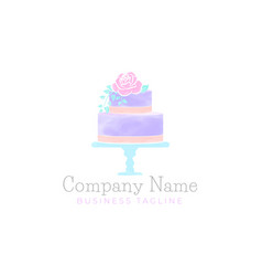 Cute Cake Logo Design