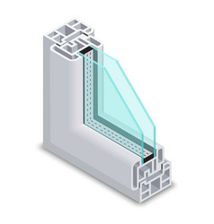 Home Clear Glass Window Cross Section Frame