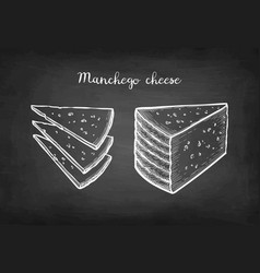 Manchego Cheese Chalk Sketch