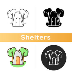 Single-person Air Raid Shelter Icon