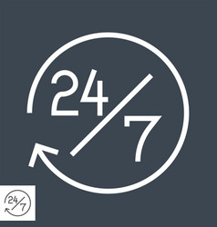 Steady Services 24 7 Icon