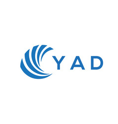 Yad Letter Logo Design On White Background