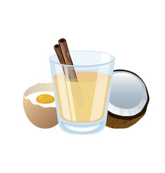 Coquito Coconut Eggnog Drink Icon