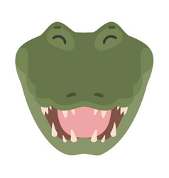 Crocodile Laugh Alligator Fang Flat Sticker