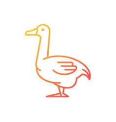 Goose Gradient Linear Icon