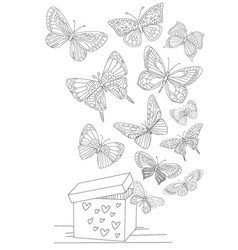 Open Gift Box With Flying Butterflies For Your