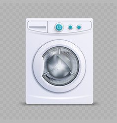 Realistic Mockup Of A Washing Machine