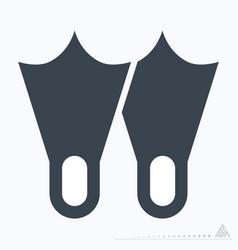 Icon Diver Foot - Glyph Style