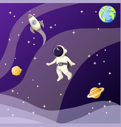 Space Spaceship Spaceman Saturn Moon Planet