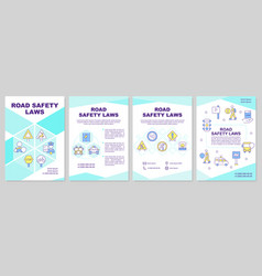 Road Safety Laws Brochure Template