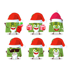 Santa Claus Emoticons With Women Bag Cartoon