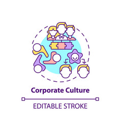 Corporate Culture Concept Icon