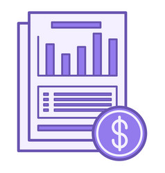 Financial Statement Color Icon