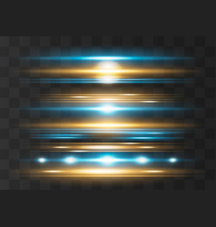 Red Horizontal Lens Flares Pack Laser Beams