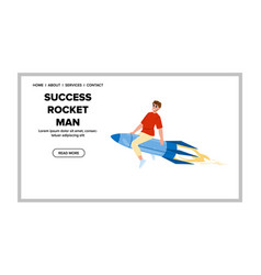 Business Success Rocket Man