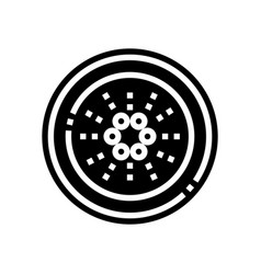 Cardano Cryptocurrency Glyph Icon