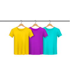 Cotton Shirt Store T-shirts On Shop Rack Hangers