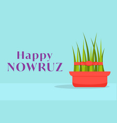 Flat Design Happy Nowruz Horizontal Banner Poster