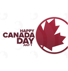 Happy Canada Day July 1 Holiday Concept