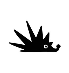 Silhouette Cartoon Hedgehog