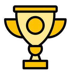 Video Game Cup Icon Flat