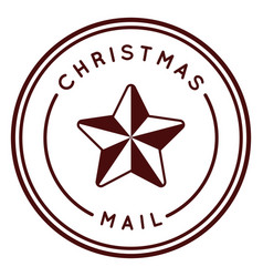 Christmas Postage Lettering Mail