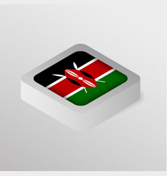 Eps10 Patriotic Shield With Flag Of Kenya