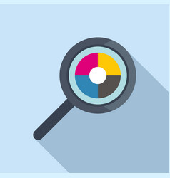 Search Digital Printing Icon Flat Print