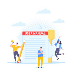 User Manual Guide Book Flat Style Design