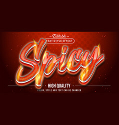 Editable Text Style Effect - Spicy Text Style